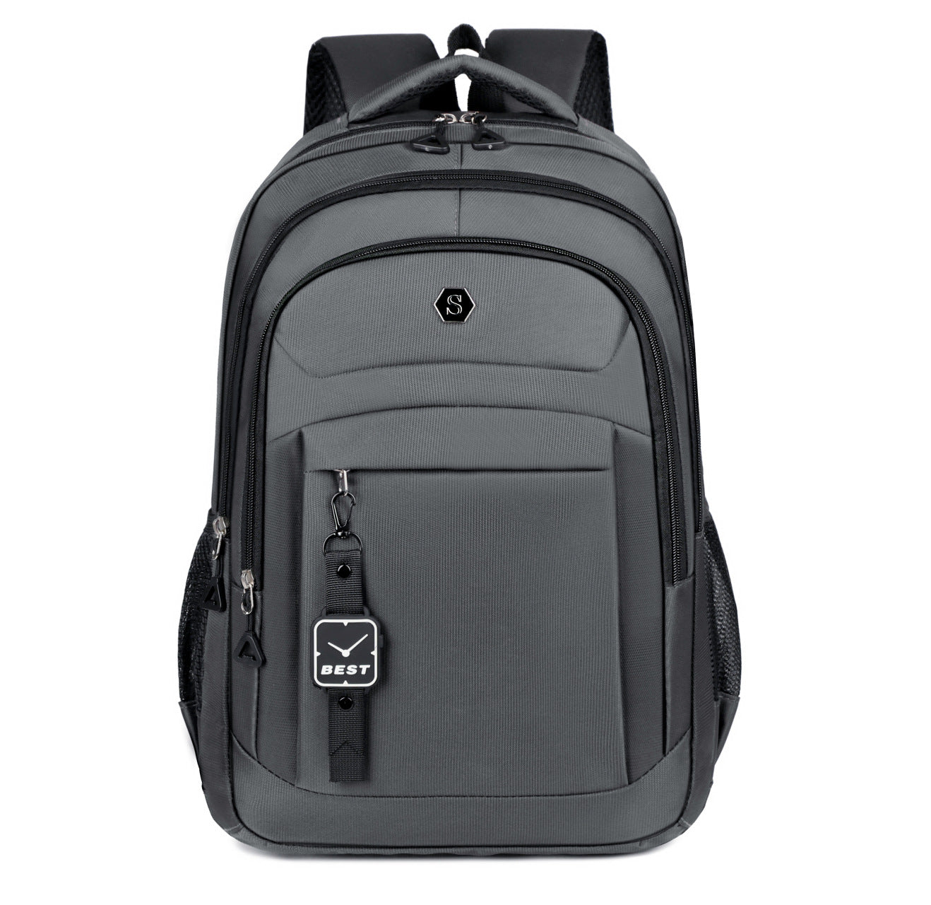 Large Capacity Nylon Backpack with Laptop Compartment