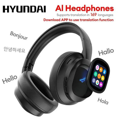 Smart AI Translation Headphones with Touch Screen for Effortless Communication - ZeeTec Store