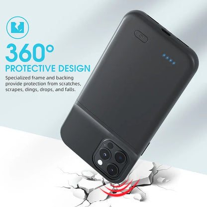 Apple Phone Portable Charger Back Clip Power Bank - ZeeTec Store