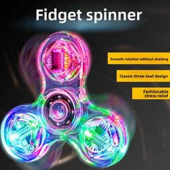 LED Crystal Fidget Spinner Stress Relief Toy