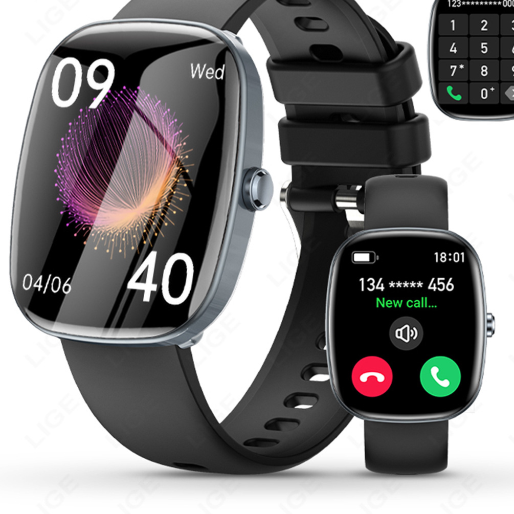 Lige S5 Bluetooth Smart Watch with Health Monitoring