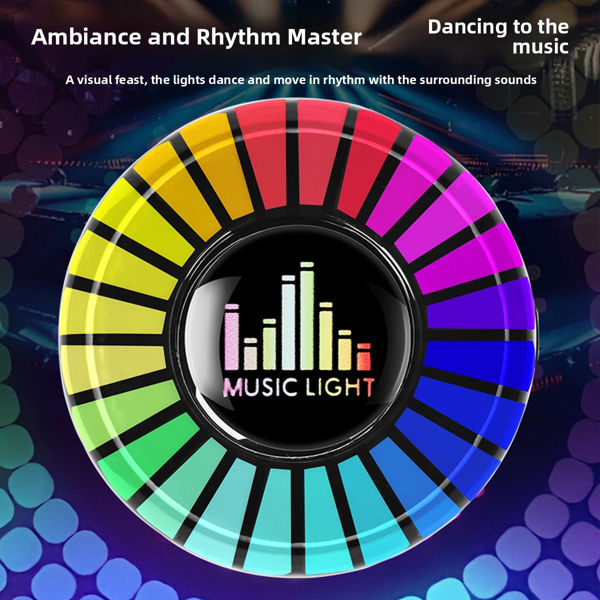 USB Car Air Vent Aromatherapy Fregnance and RGB Music Rhythm Light