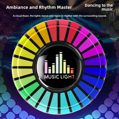 USB Car Air Vent Aromatherapy Fregnance and RGB Music Rhythm Light