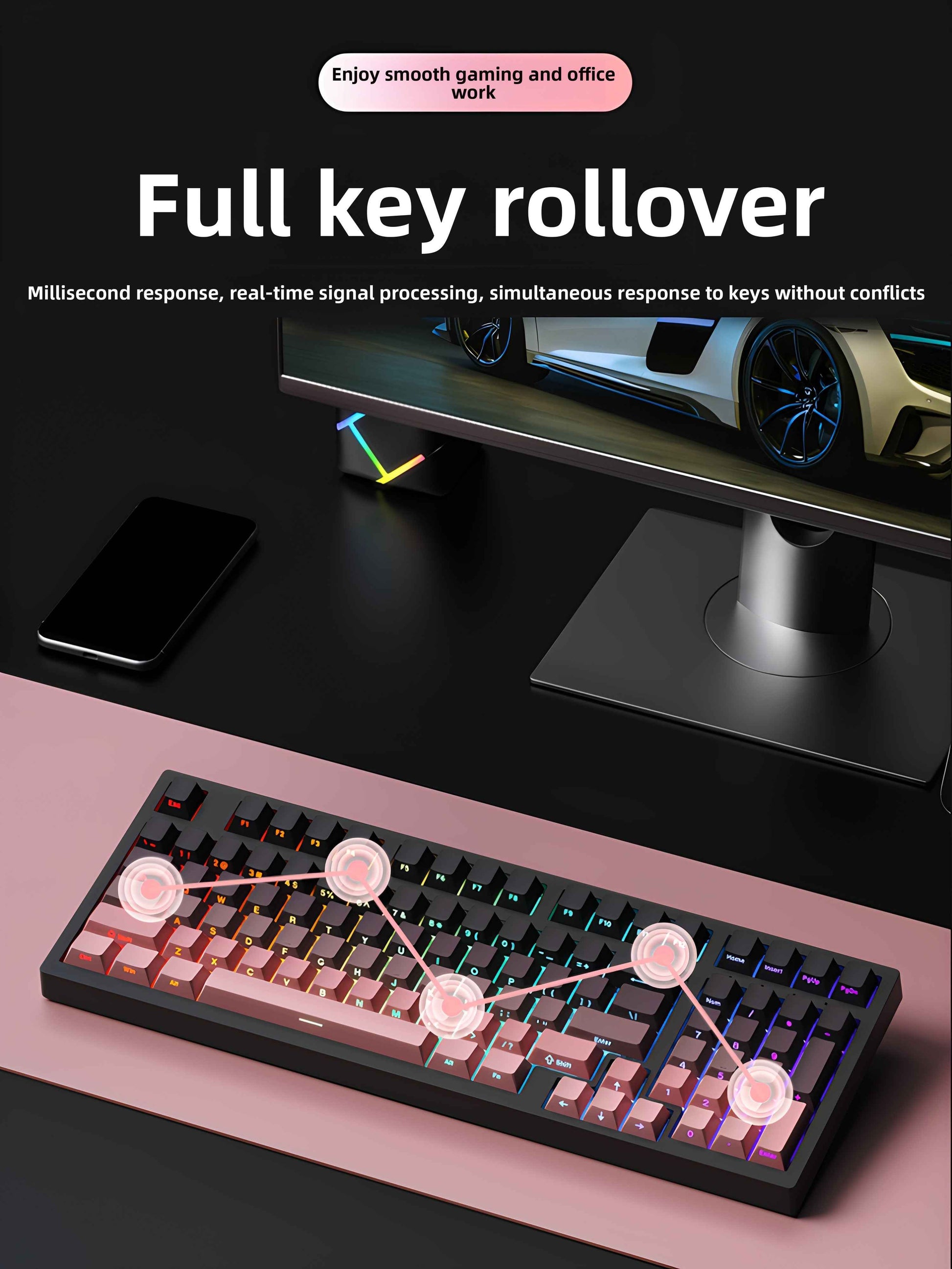 F98Pro Wireless Mechanical Keyboard
