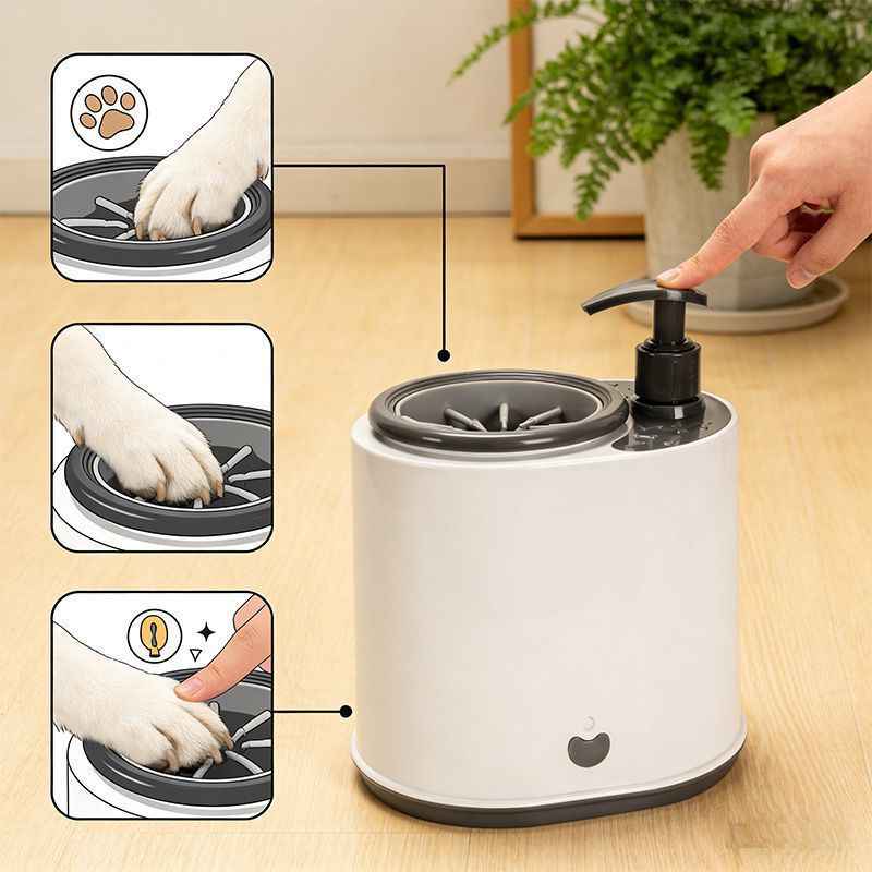 Electric Pet Foot Cleaning Cup Device