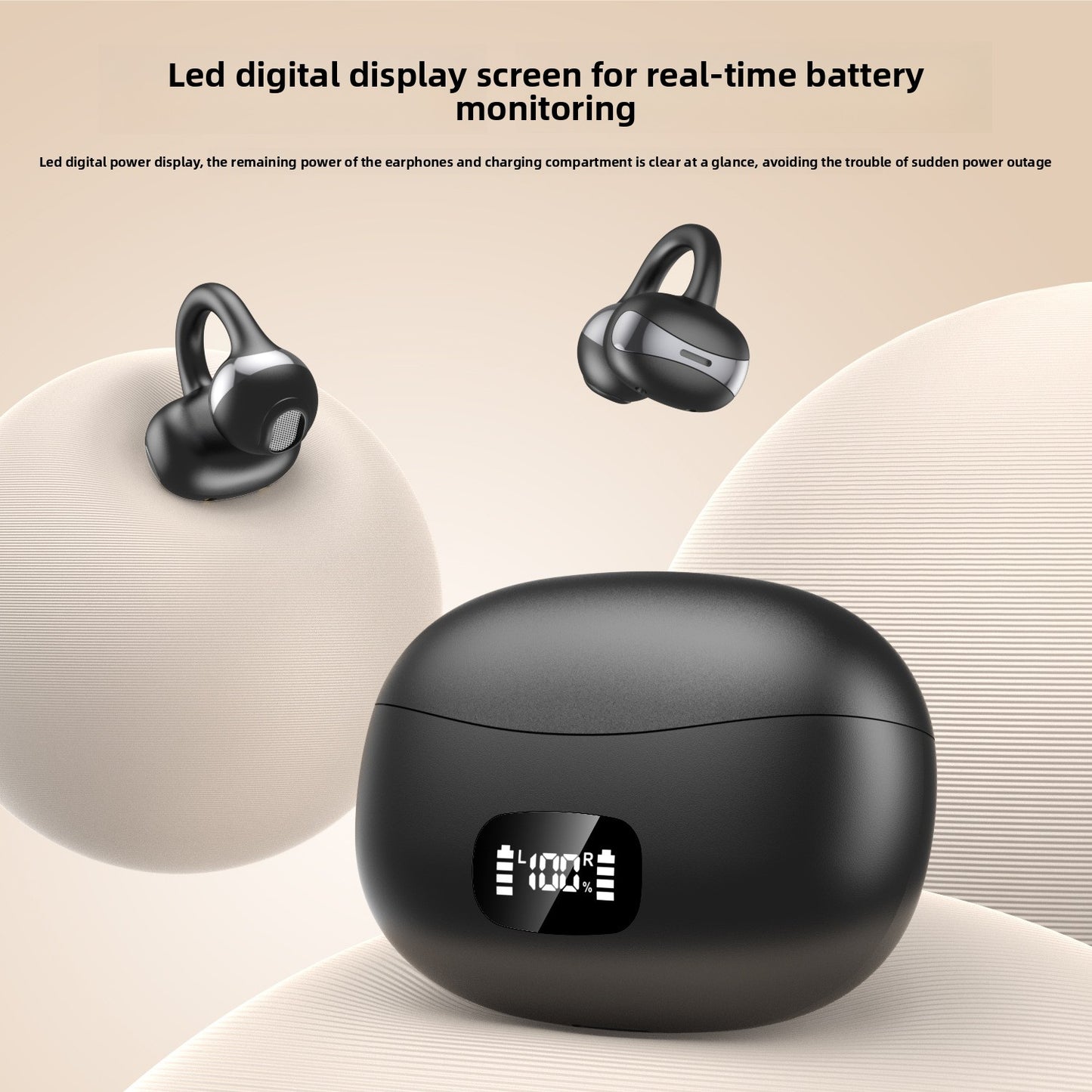 AI Translation Bluetooth Sports Ear Clips Headset