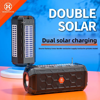 Solar Bluetooth Stereo Speaker for Ultimate Portable Sound and Charging - ZeeTec Store