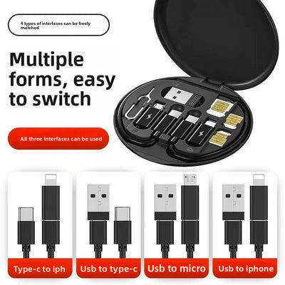 Magnetic Data Cable Storage Box for Phones