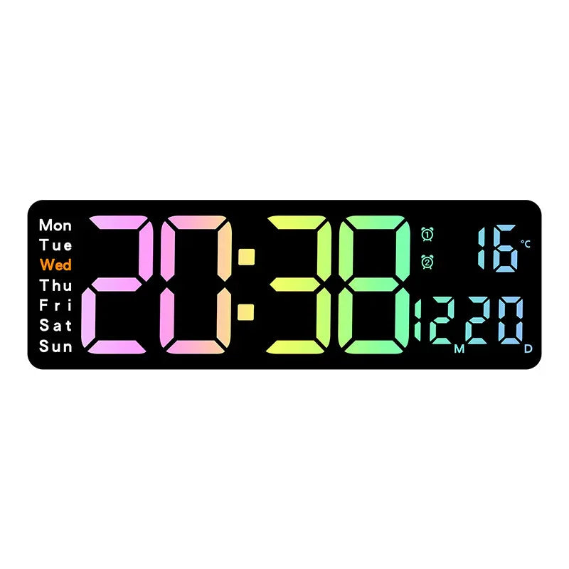 Multifunctional LED Wall Clock for Smart Home Decor - ZeeTec Store