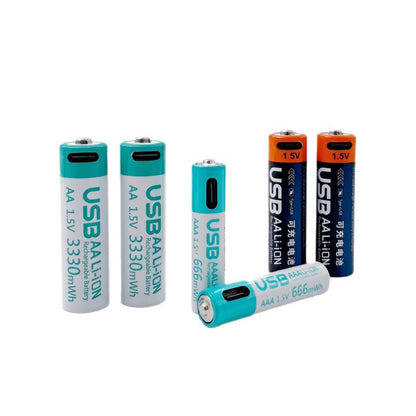 Fast Rechargeable Lithium Batteries AA/AAA sizes for electric toys, remote controls, flashlights, and small appliances.
