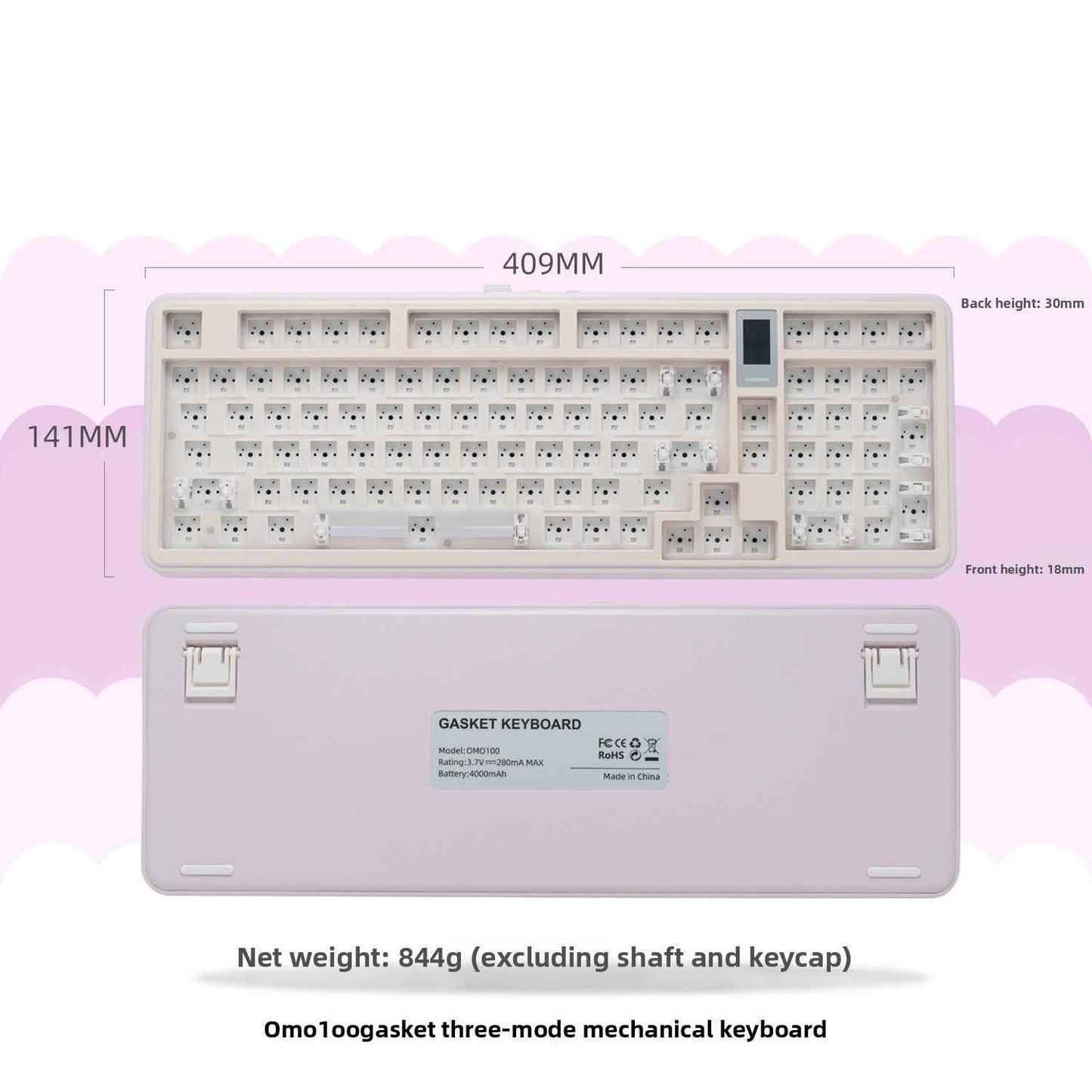OMO100 Three-Mode Mechanical Keyboard