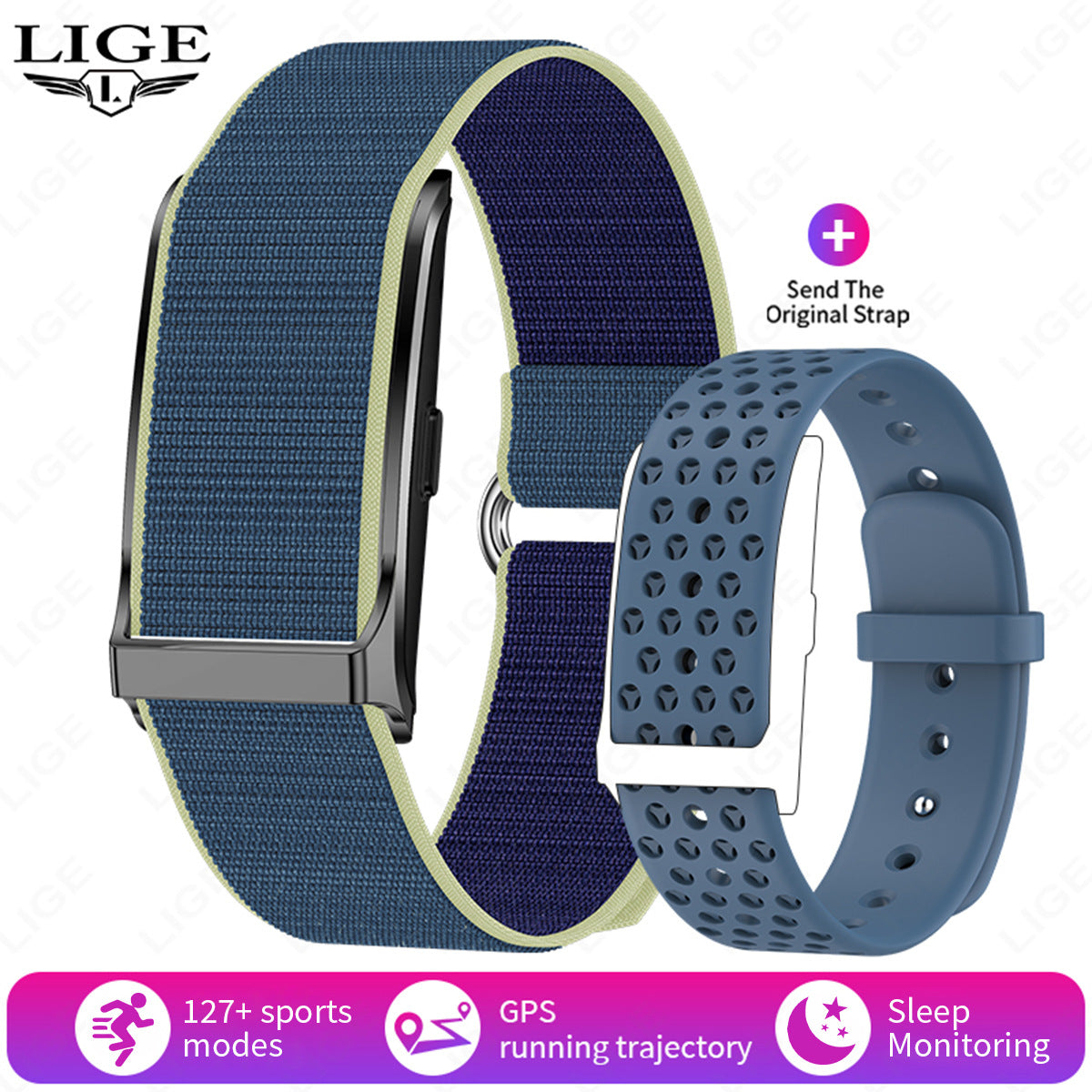 Smart Fitness Watch with Heart Rate Monitor Pedometer Activity