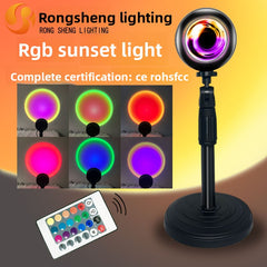 RGB Sunset atmosphere, sunset projection photo light, Creative Design - Unique LED Adjustable night light, Multiple Colors, Energy Efficient