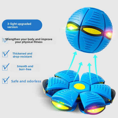 Magic Deformable Flashing Flying Saucer Ball