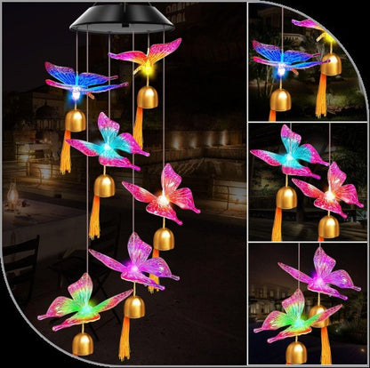 Solar garden lamp LED Lighting Wind Chine Design for Festive Season
