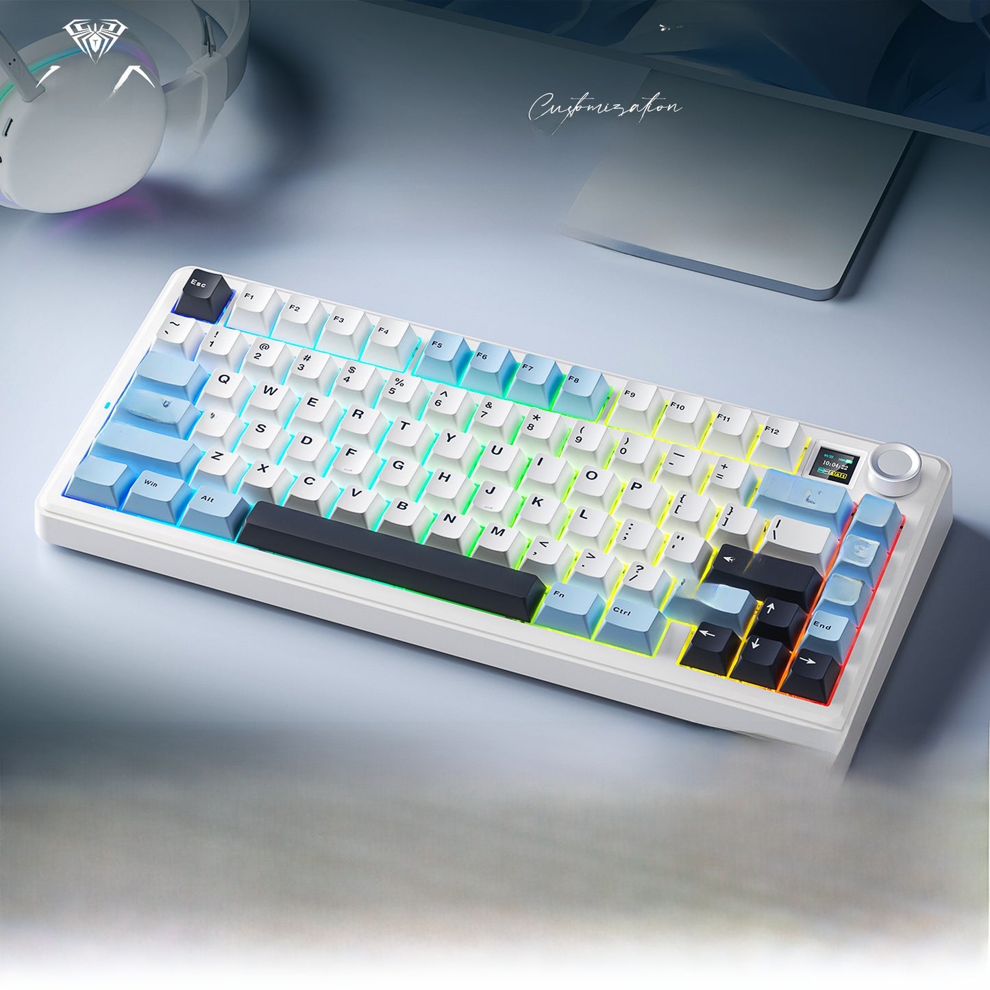 Aula F75 Max Mechanical Keyboard with RGB Backlight