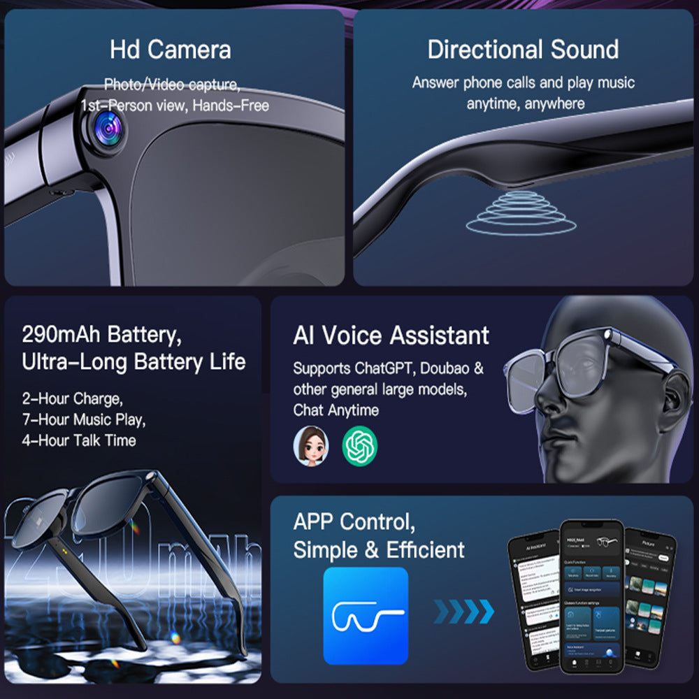Smart Glasses with Camera and Real-Time Translation Features - ZeeTec Store