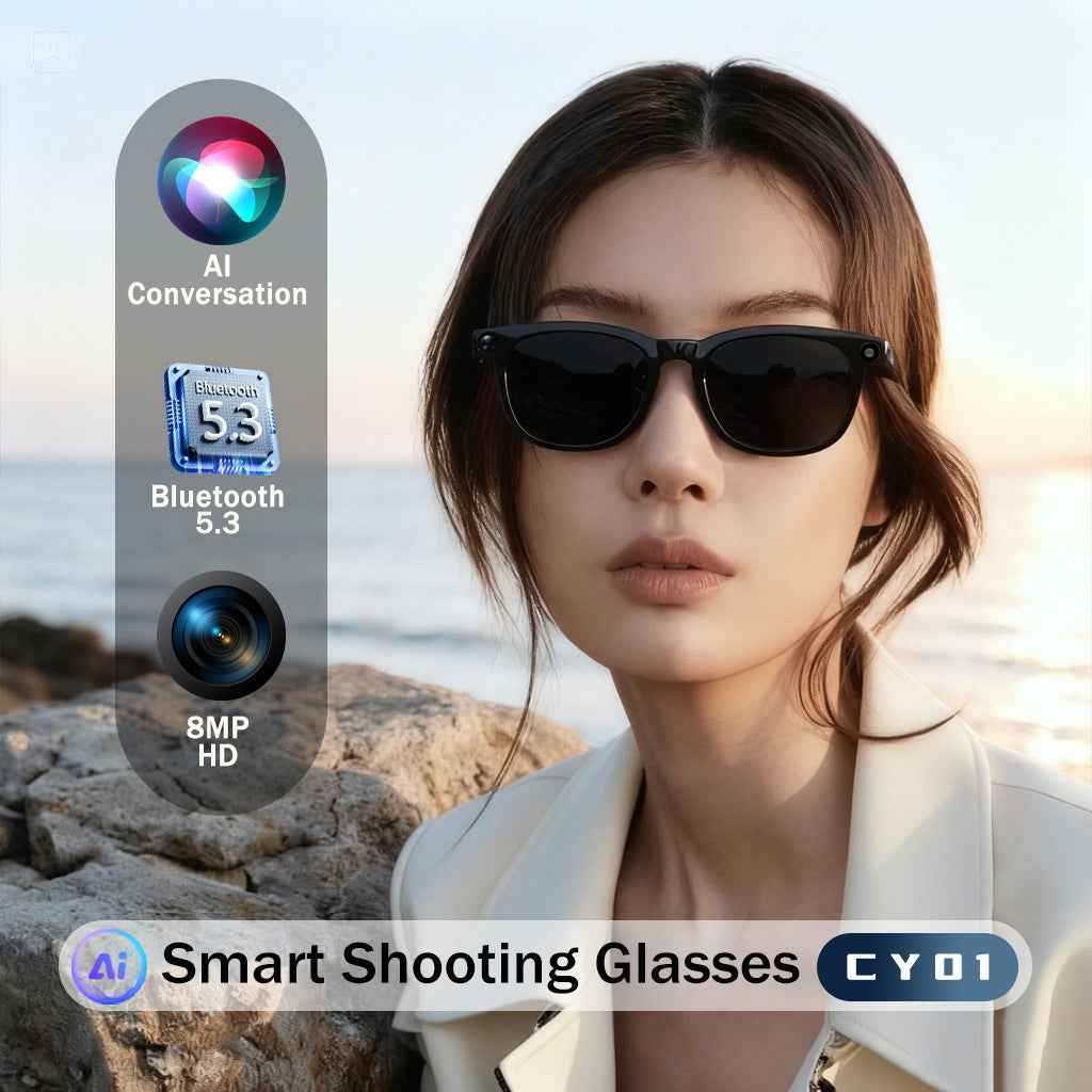 Smart Glasses with Camera AI Translation Bluetooth