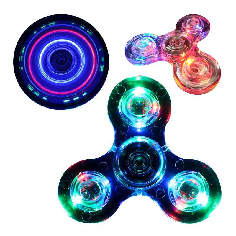 LED Crystal Fidget Spinner Stress Relief Toy
