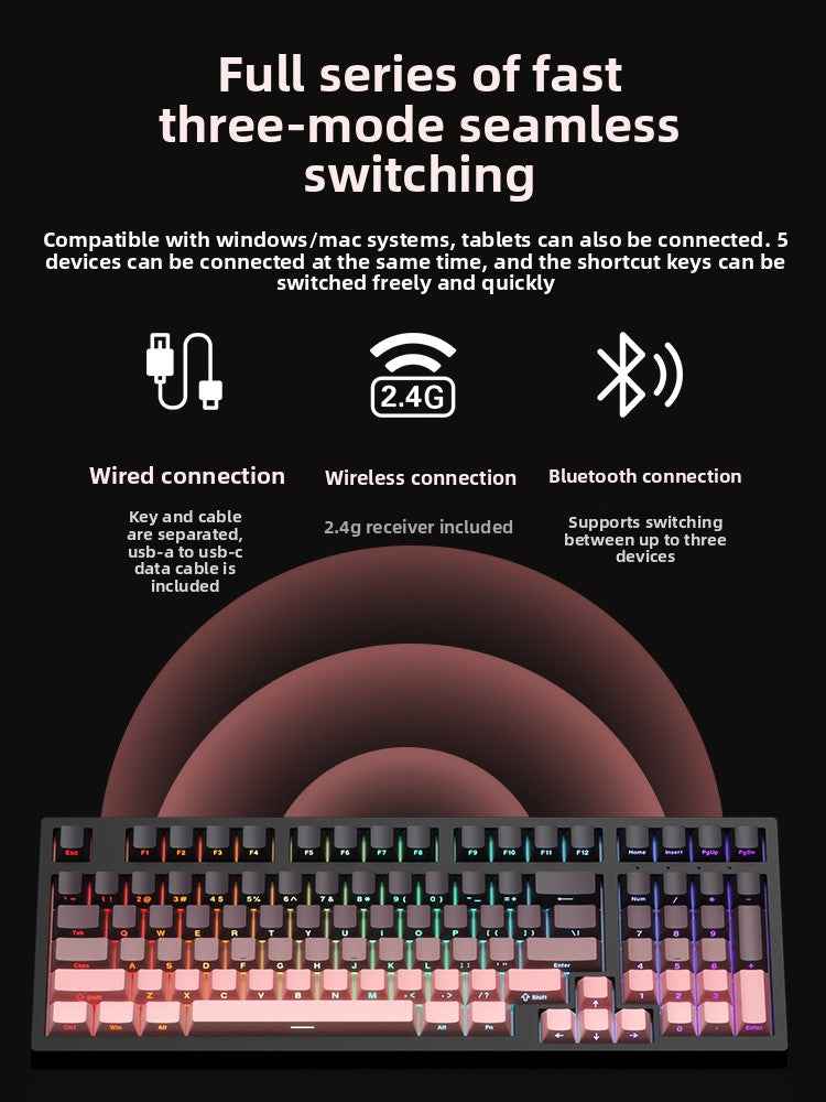 F98Pro Wireless Mechanical Keyboard
