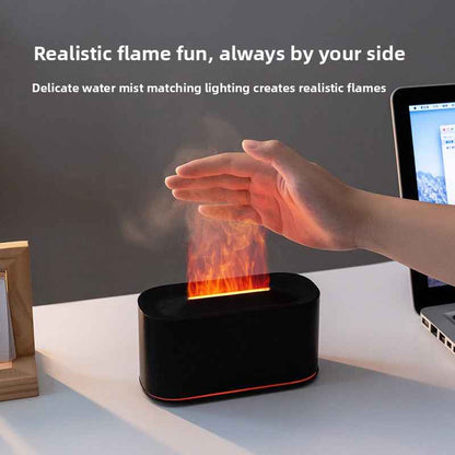 Ultrasonic Aromatherapy Humidifier with Flame Effect