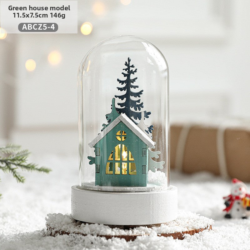 Glass Christmas Ornament Night Light