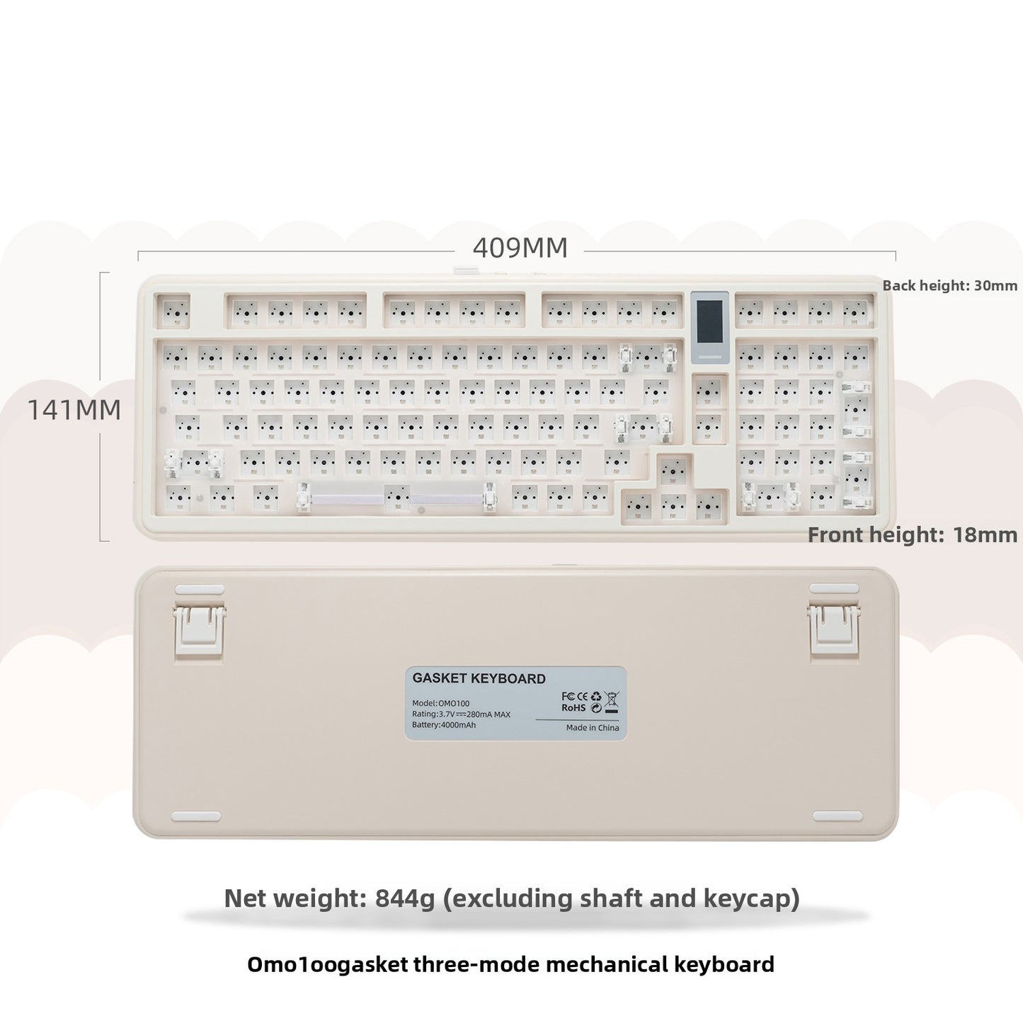 OMO100 Three-Mode Mechanical Keyboard