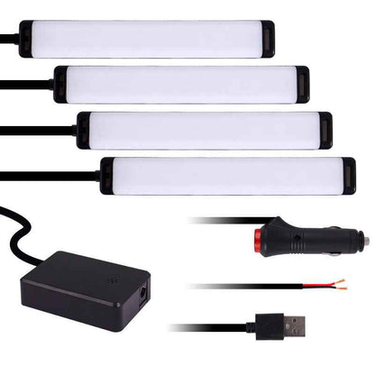 Car Interior LED Ambient Lighting with App and Sound Control