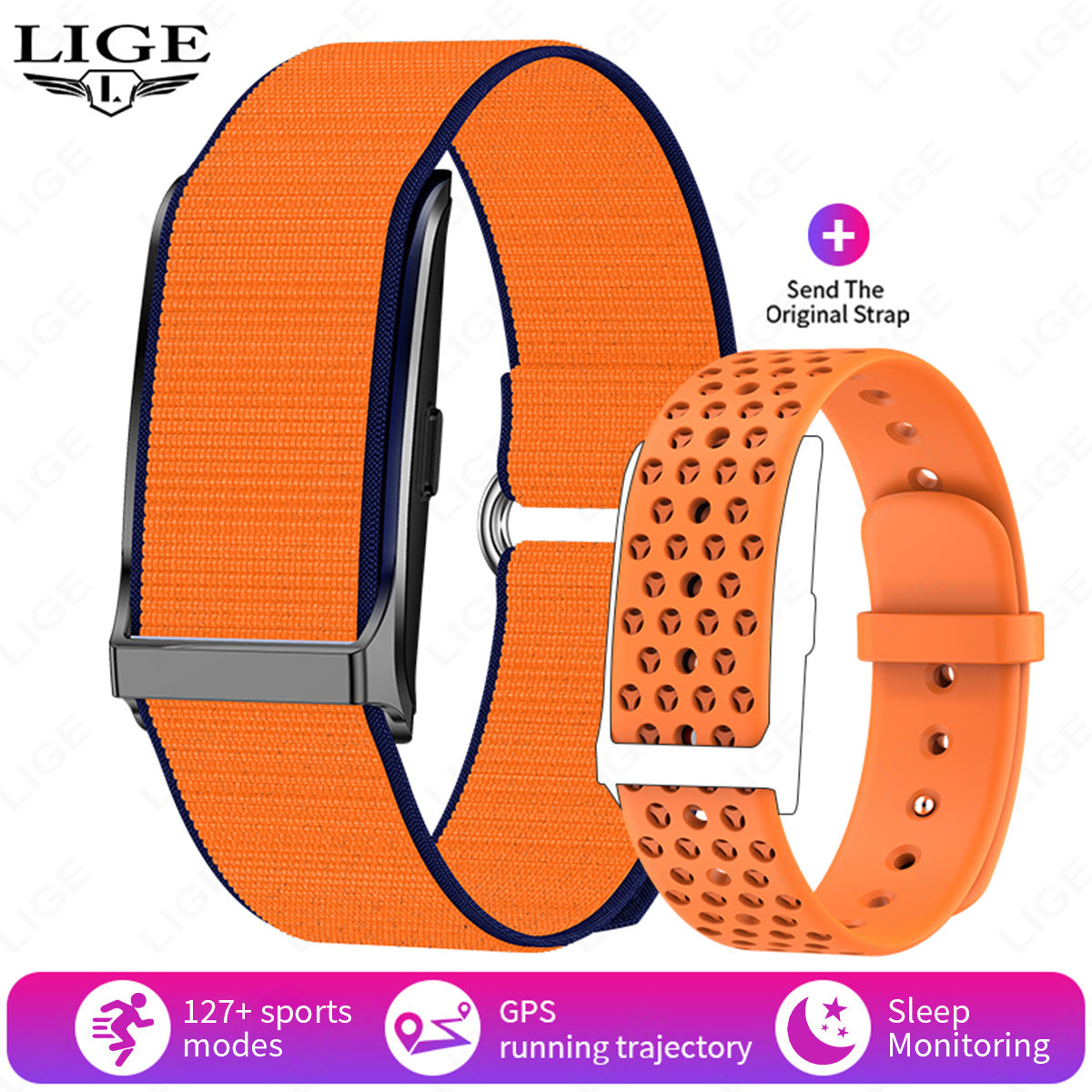 Smart Fitness Watch with Heart Rate Monitor Pedometer Activity