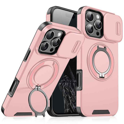 Sliding Window Phone Case with Stand for iPhone