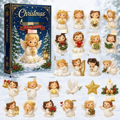 2026 Christmas Countdown Advent Calendar Acrylic Pendant Blind Box Festive Gift