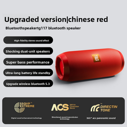 Portable Bluetooth Speaker 10W with Enhanced Bass