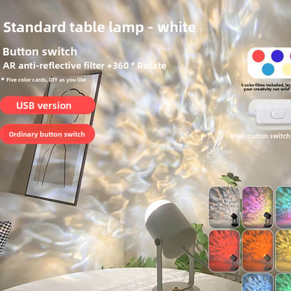 Water Ripple Projection Atmosphere Lamp with Remote Control