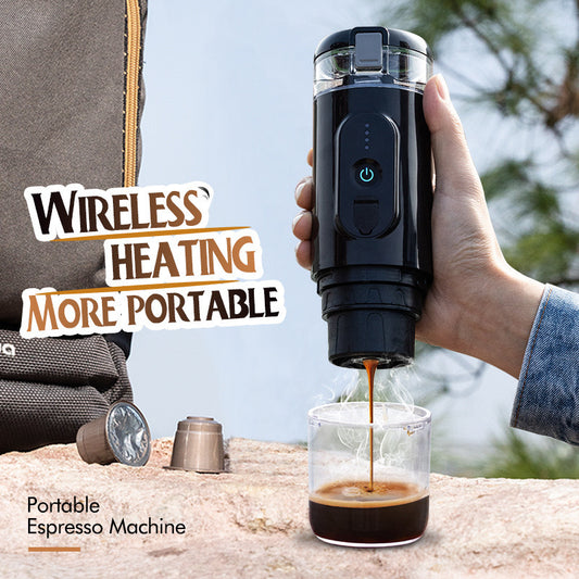 Electric coffee machine, Wireless Heating, Italian Style: Delivers authentic Italian coffee experience, Portable Design, Multi-Function: Features steam insulation heating automatic cleaning and temperature control, Easy to Clean