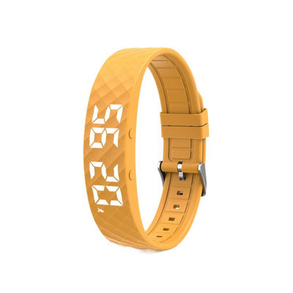 Smart fitness Silicone wristband with modern buckle style,Screen: 1-inch TFT display,Vibration Alarm|Sleep Monitoring|Step Counting|Long Battery Life: 21+ days