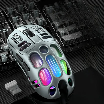 Hollow-out Wireless Gaming Mouse with Three-mode Connectivity for Ultimate Performance - ZeeTec Store