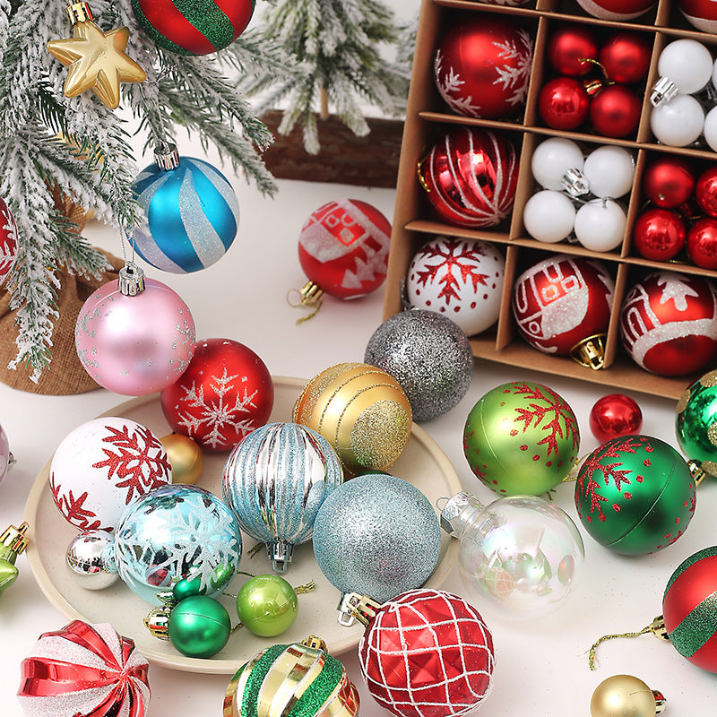 Christmas Decorative Painted Ball Ornaments Gift Set