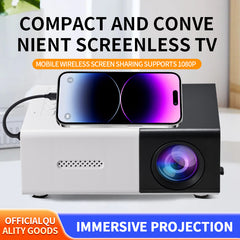 Mini Micro Projector, Portable Design: Compact and lightweight mini, 1080P Support: Delivers high-definition visuals, Versatile Compatibility & Multiple Color Options