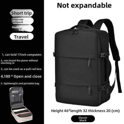 Expandable Travel Backpack with Laptop Compartment