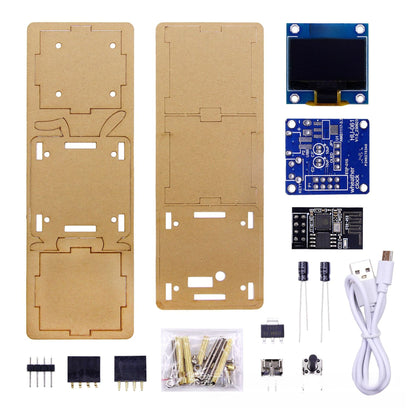 Educational electronics WiFi Weather Forecast Clock DIY Soldering Kit with Temperature Humidity Sensor
