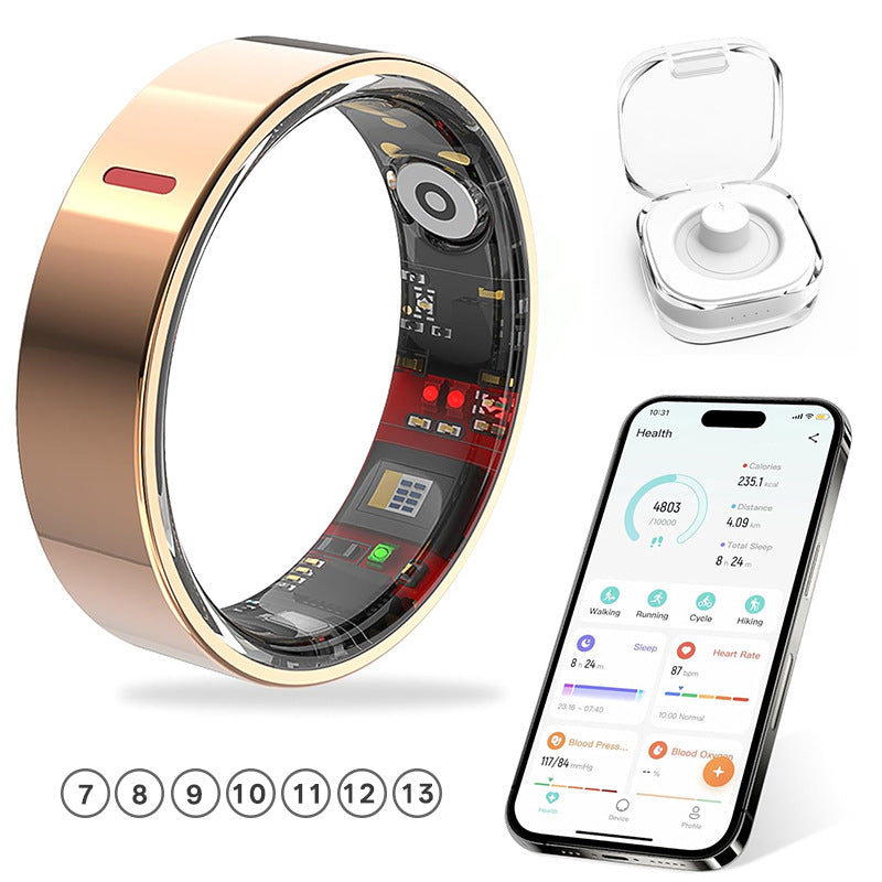 Smart Health Monitoring Ring with Sleep Tracking