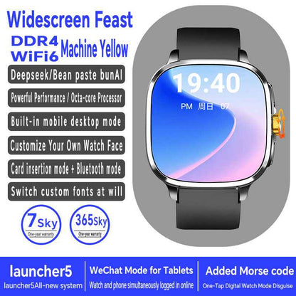 Android Smart Watch with Health Monitoring WiFi Bluetooth Call NFC