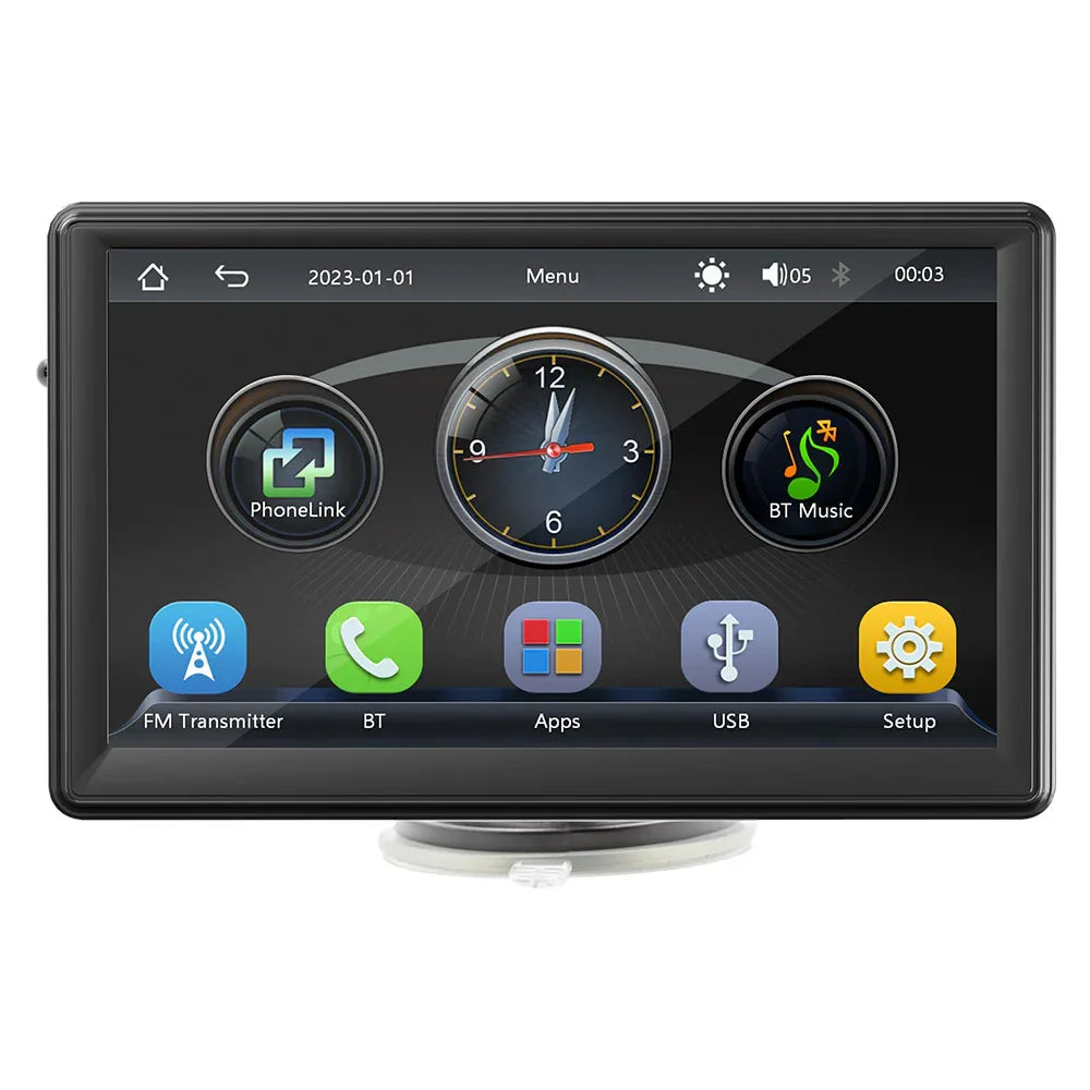 7 Inch Car Display with CarPlay and Backup Camera for Portable Use - ZeeTec Store