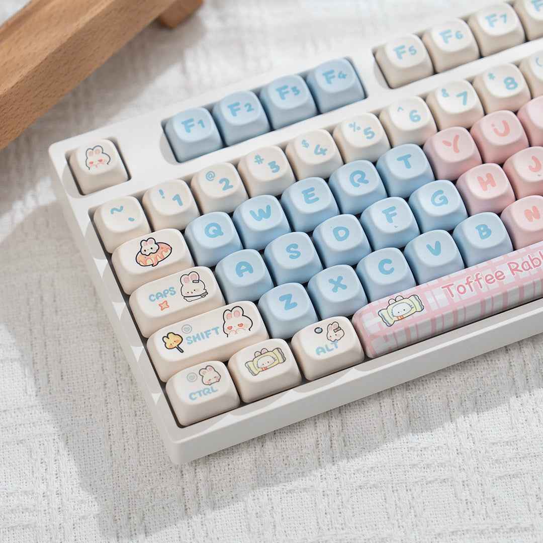 H108 Mechanical Keyboard Wired Wireless Bluetooth Full-Key Anti-Ghosting for Girls Office Gaming Cute Rgb Lighting Silent