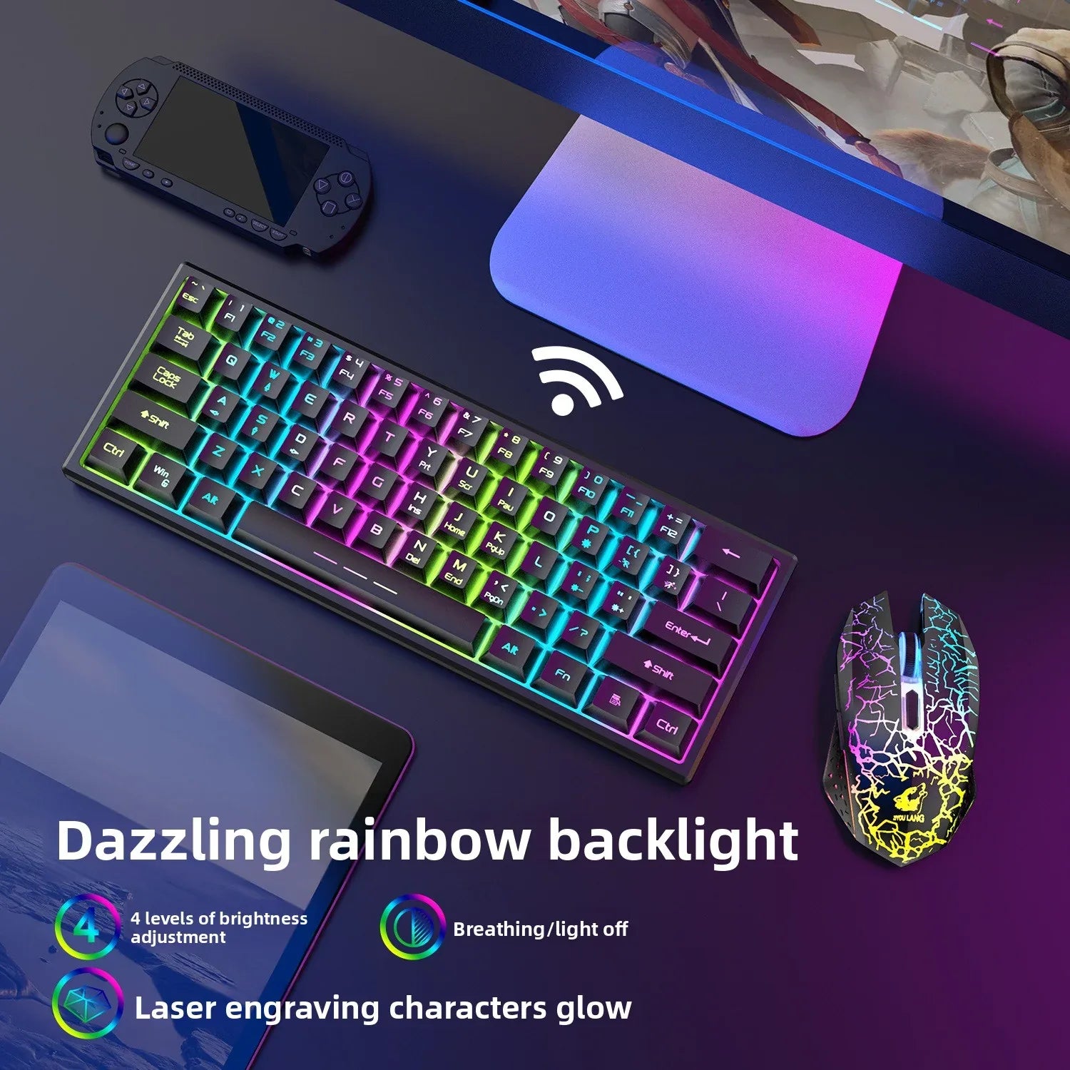 Wireless Keyboard Mouse - Effortless Connectivity and Comfort for Your Workspace - ZeeTec Store