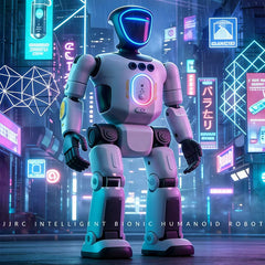 Smart Robot Interactive AI Component Programmable Toy Festive Gift. Supports smart programming, recording, singing, dancing, and storytelling with movable joints for dynamic performance.