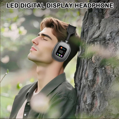 Wireless Headphones with RGB Screen for Immersive Audio Experience - ZeeTec Store