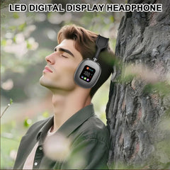Wireless Headphones with RGB Screen for Immersive Audio Experience