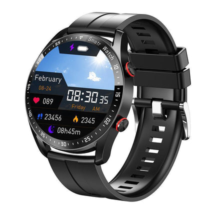 Business Bluetooth Smart Watch, 1.28” HD Bluetooth Calling Hands-free communication,Step counting|sleep monitoring|remote selfie|smart notifications|ECG|heart rate|blood pressure|blood oxygen,Waterproof Design & Up to 7 days battery