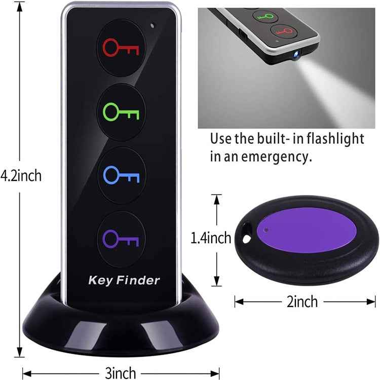 Wireless Key Finder with One Transmitter and Four Receivers